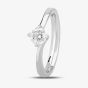 1888 Collection Platinum Brilliant Cut 0.50ct Diamond Solitaire Twist Ring RI-137
