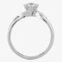 1888 Collection Platinum Brilliant Cut 0.60ct Diamond Solitaire Twist Ring RI-1027