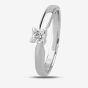 1888 Collection Platinum Princess Cut 0.25ct Diamond V-Shaped Solitaire Ring M94-B3