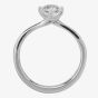 1888 Collection Platinum 0.80ct Certificated Brilliant Cut Diamond Twist Solitaire Ring RI-137(.80CT PLUS)