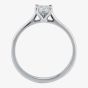 1888 Collection Platinum 0.40ct Princess-Cut Diamond Solitaire Ring RI-141PC(.40CT PLUS), view 4