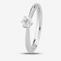 1888 Collection Platinum Brilliant Cut 0.25ct Diamond Six Claw Solitaire Ring RI-1176