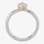 1888 Collection Two-Tone Brilliant Cut 0.25ct Diamond Solitaire Twist Ring RI-2136