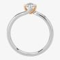 1888 Collection Two-Tone Brilliant Cut 0.33ct Diamond Solitaire Twist Ring RI-2136