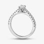 1888 Collection Platinum Certificated 0.60ct Oval Cut Diamond Shoulder Set Ring RI-2250(6X4)(.60CT PLUS)