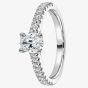 1888 Collection Platinum 0.90ct Certificated Oval Cut Diamond Shoulder Set Solitaire Ring RI-2250(7X5)(.70CT PLUS)