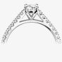 1888 Collection Platinum 0.90ct Certificated Oval Cut Diamond Shoulder Set Solitaire Ring RI-2250(7X5)(.70CT PLUS)