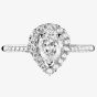 1888 Collection Platinum 0.80ct Certificated Pear Cut Diamond Cluster Ring DSC42(7X5)