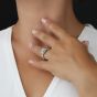 1888 Collection Platinum 1.00ct Certificated Princess Cut Diamond Shoulder Set Halo Ring DSC53(4.5)