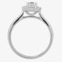 1888 Collection Platinum 0.40 Certificated Brilliant Cut Diamond Halo Ring DSR21(.33CT PLUS)