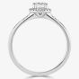 1888 Collection Platinum 0.33ct Certificated Round Cut Diamond Shoulder Set Halo Ring RC1004(.30CT PLUS)