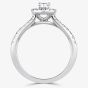1888 Collection Platinum 1.20ct Certificated Pear Cut Diamond Shoulder Set Halo Ring RC2031(7X5)