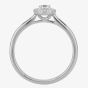 1888 Collection Platinum Brilliant Cut 0.15ct Diamond Floating Halo Ring DSR21