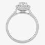 1888 Collection Platinum Brilliant Cut 0.60ct Diamond Floating Halo Ring DSR21