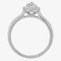 1888 Collection Platinum Pear Cut 0.51ct Diamond Cluster Ring DSC42