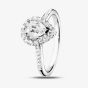 1888 Collection Platinum Pear Cut 0.84ct Diamond Cluster Ring DSC42
