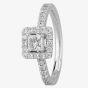 Signature Collection Platinum GIA Certificated Princess-cut Diamond Cluster Ring DSC53(4.0)0.30CT PLUS