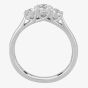 1888 Collection Platinum 0.70ct Certificated Round Cut Diamond Three Stone Ring R3-145(.75CT PLUS)