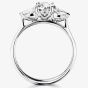 1888 Collection Platinum 0.90ct Certificated Oval Cut Diamond Three Stone Ring R3-2034(.90CT PLUS)