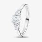 1888 Collection Platinum 1.30ct Certificated Oval Cut Diamond Three Stone Ring R3-2034(1.00CT PLUS)