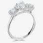 1888 Collection Platinum 0.60ct Certificated Brilliant Cut Diamond Triple Cluster Ring R3-2042(4.5)
