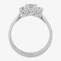 1888 Collection Platinum 0.70ct Certificated Princess Cut Diamond Trilogy Ring R3-263(.70CT PLUS)
