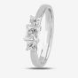 1888 Collection Platinum Princess Cut 0.67ct Diamond Trilogy Ring R3-263