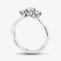 1888 Collection Platinum Certificated 0.50ct Round Cut Diamond Three Stone Ring R3-1014(.50CT PLUS)
