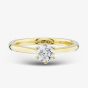 1888 Collection 18ct Yellow Gold Certificated 0.50ct Round Cut Diamond Solitaire Ring RI-144(.50CT PLUS)