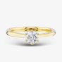 1888 Collection 18ct Yellow Gold 0.80ct Certificated Round Cut Diamond Solitaire Ring RI-144(.70CT PLUS)