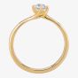 1888 Collection 18ct Yellow Gold Brilliant Cut 0.40ct Diamond Twisted Solitaire Ring RI-137