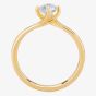 1888 Collection 18ct Yellow Gold Brilliant Cut 0.70ct Diamond Twisted Solitaire Ring RI-137