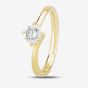 1888 Collection 18ct Yellow Gold Brilliant Cut 0.70ct Diamond Twisted Solitaire Ring RI-137