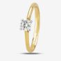 1888 Collection 18ct Yellow Gold 0.33ct Brilliant Cut Diamond Solitaire Ring RI-141
