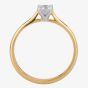 1888 Collection 18ct Yellow Gold 0.33ct Brilliant Cut Diamond Solitaire Ring RI-141