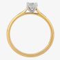 1888 Collection 18ct Gold 0.33ct Princess-Cut Diamond Classic Solitaire Ring RI-2022(.33CT PLUS)