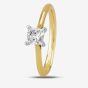 1888 Collection 18ct Yellow Gold Princess Cut 0.50ct Diamond Classic Solitaire Ring RI-2022