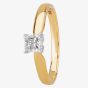 1888 Collection 18ct Gold Princess-Cut 0.40ct Diamond V-Shaped Ring M94-B3(.40CT PLUS)