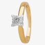 1888 Collection 18ct Gold Princess-Cut 0.70ct Diamond V-Shaped Ring M94-B3(.70CT PLUS)
