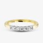 1888 Collection 18ct Yellow Gold 0.33ct Certificated Round Brilliant Cut Diamond Five Stone Ring HET1001(.30CT PLUS)