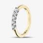 1888 Collection 18ct Yellow Gold Certificated 0.30ct Round Cut Diamond Five Stone Ring HET1001(.30CT PLUS)