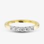 1888 Collection 18ct Yellow Gold Certificated 0.30ct Round Cut Diamond Five Stone Ring HET1001(.30CT PLUS)