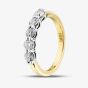 1888 Collection 18ct Yellow Gold Certificated 0.75ct Round Cut Diamond Five Stone Ring HET1001(.75CT PLUS)