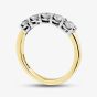 1888 Collection 18ct Yellow Gold Certificated 0.75ct Round Cut Diamond Five Stone Ring HET1001(.75CT PLUS)