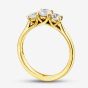 1888 Collection 18ct Yellow Gold 0.81ct Certificated Round Cut Diamond Three Stone Ring R3-145(.75CT PLUS)