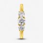 1888 Collection 18ct Yellow Gold 0.81ct Certificated Round Cut Diamond Three Stone Ring R3-145(.75CT PLUS)