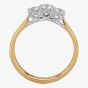 1888 Collection 18ct Yellow Gold Brilliant Cut 0.57ct Diamond Trilogy Ring R3-145
