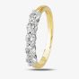 1888 Collection 18ct Yellow Gold Brilliant Cut 0.75ct Five Stone Diamond Ring HET1001