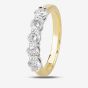 1888 Collection 18ct Yellow Gold Brilliant Cut 1.01ct Five Stone Diamond Ring HET1001