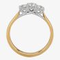 1888 Collection 18ct Gold Brilliant Cut 0.56ct Diamond Trilogy Ring R3-145